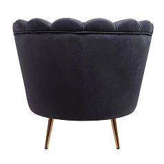 Низкое кресло ракушка Pearl Black