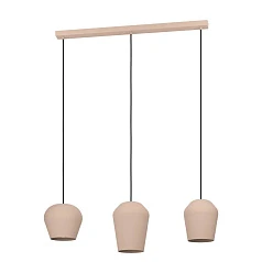 купить стильные 900143 Подвесной потолочный светильник CAMBAITO, 3x40W, E27, L895, B195, H1100, сталь, песочный в интернет-магазине