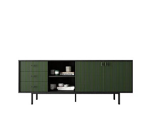 красивый Комод с дверками и нишей "Emerson" арт EM15/green/L
