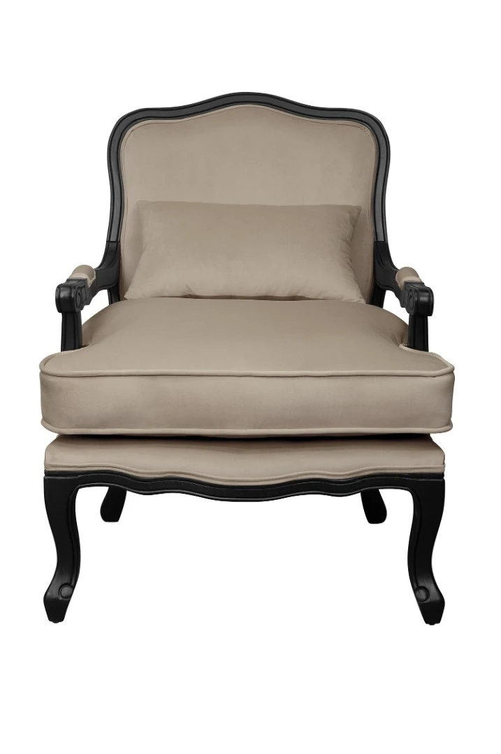 фото Мягкое кресло ретро Nitro Taupe в интерьере