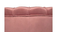 Низкое кресло ракушка Pearl Pink V3 на черных ножках