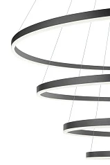 Люстра Orblaze 4 rings 1000 black в интернет-магазине