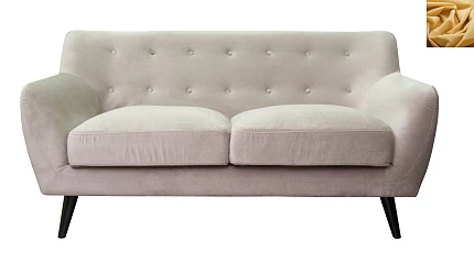 красивый Диван с мягкими подлокотниками Albert 4 цвет желтый