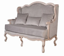 Двухместный дизайнерский диван Brody Double grey в интерьере