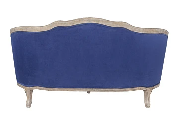 фото Дизайнерский двухместный диван Darcy 2 ампир синий