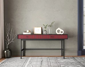 купить красивые Консоль с двумя ящиками "Emerson" арт EM22/red/L в интернет-магазине
