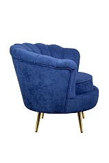 купить Низкое кресло ракушка Pearl синий