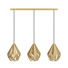 фото 43909 Люстра CARLTON, 3X60W (E27), L805, B205, H1100, сталь, золотой