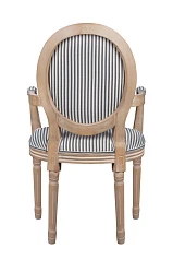 фото Мягкий стул с подлокотниками Volker Arm Black Pinstripe