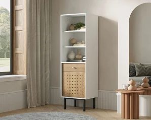 Стеллаж с ящиком и дверкой KOTO арт KT23 в интерьере