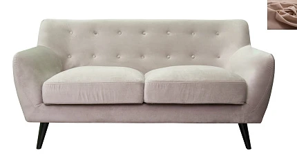 купить стильный Диван с мягкими подлокотниками Albert 2 цвет коричневый в интернет-магазине