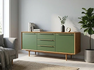 фото Комод "Бруни (Bruni)" с тремя ящиками и дверками арт BR-03/6002