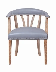 купить стильные Мягкий стул с подлокотниками Tanner Gray Leather в интернет-магазине