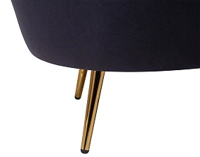 Низкое кресло ракушка Pearl Black