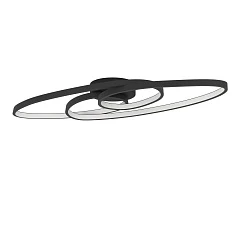 красивые 900947 Потолочный светильник диммируемый GIANELLA, 36W (LED), 3000K, 3960lm, L880, B335, H210, сталь, черный / пластик, белый в интернет-магазине