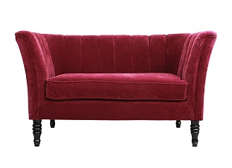 заказать Прямой двухместный диван Dalena Vine красный в интернет-магазине