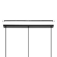 красивые 43863 Люстра AMSFIELD 1, 3X40W (E27), L960, B260, H1100, сталь, черный / дерево на заказ