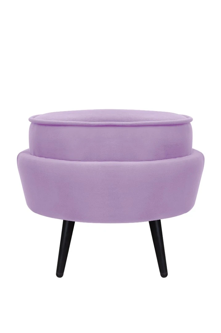 красивые Пуф Pearl Adorn Purple на черных ножках