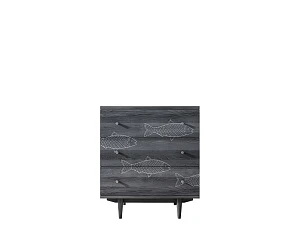 стильный Комод "Boho" 3 ящика с рыбами арт BH02 на заказ