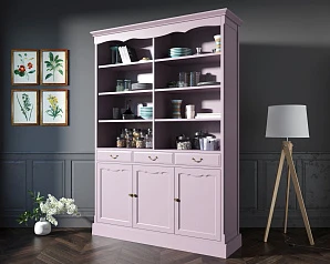 купить Двухсекционный шкаф Leontina Lavanda для посуды арт ST9330/3L в интернет-магазине