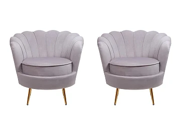 купить красивое Комплект кресел ракушка Pearl Grey