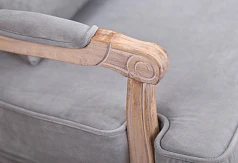 Мягкое полукресло с подлокотниками Nitro Grey Velvet на заказ