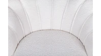 Низкое кресло ракушка Pearl цвет белый на черных ножках в интернет-магазине
