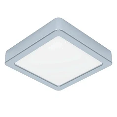 фото 900649 Накладной светильник  FUEVA 5, 11W (LED), 3000K, IP44, L160, B160, H28, сталь, хром / пластик, белый