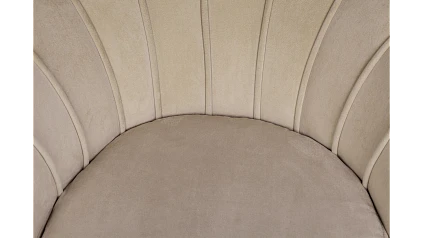 заказать Кресло с пуфом ракушка Pearl Taupe