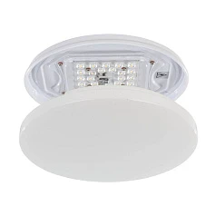 фото 900619 Настенно-потолочный светильник FRANIA-S, LED 18W, 1850lm, IP44, H55, ?310, сталь, белый/пластик с эффектом кристаллов, белый
