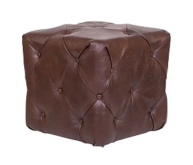 купить Дизайнерский пуф Amrit Brown Leather