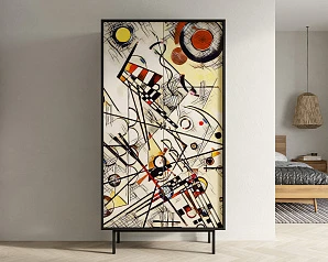 стильный Шкаф двухдверный "Emerson" by Kandinsky арт EM091/Print_01