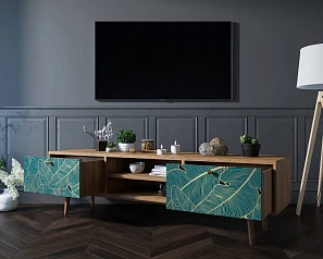 Комод "Berber" с нишей низкий под TV арт BB49/Print_41 в интернет-магазине