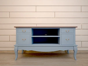 купить красивый Комод под TV "Leontina Blue" арт ST9328B в интернет-магазине