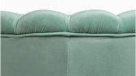 заказать Низкое кресло ракушка Pearl Green на черных ножках