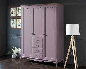 Шкаф Leontina Lavanda для одежды с ящиками арт ST9327/34L в интернет-магазине