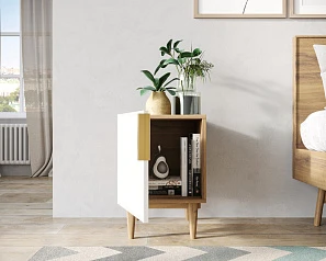 красивые Тумбочка с дверкой "Line" LN08/GR1/beige на заказ