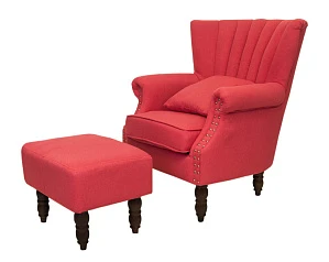 заказать Кресло с пуфом Lab Red V2