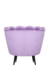 Низкое кресло ракушка Pearl Purple на черных ножках в интернет-магазине