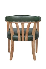 фото Мягкий стул с подлокотниками Tanner Green Leather