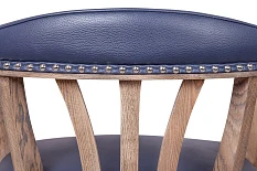 купить Мягкий стул с подлокотниками Tanner Blue Leather