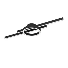 купить красивые 900953 Потолочный светильник AMANDOLO, 23,5W(LED), 2850lm, L775, B200, H75, алюминий, сталь, черный/пластик, белый