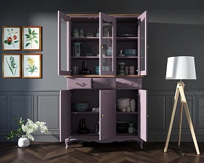 фото Буфет "Leontina Lavanda" трехстворчатый арт ST9344/2L в интерьере