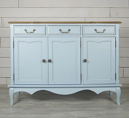 купить Комод "Leontina Blue" (3 ящика и 3 двери) арт ST9344B
