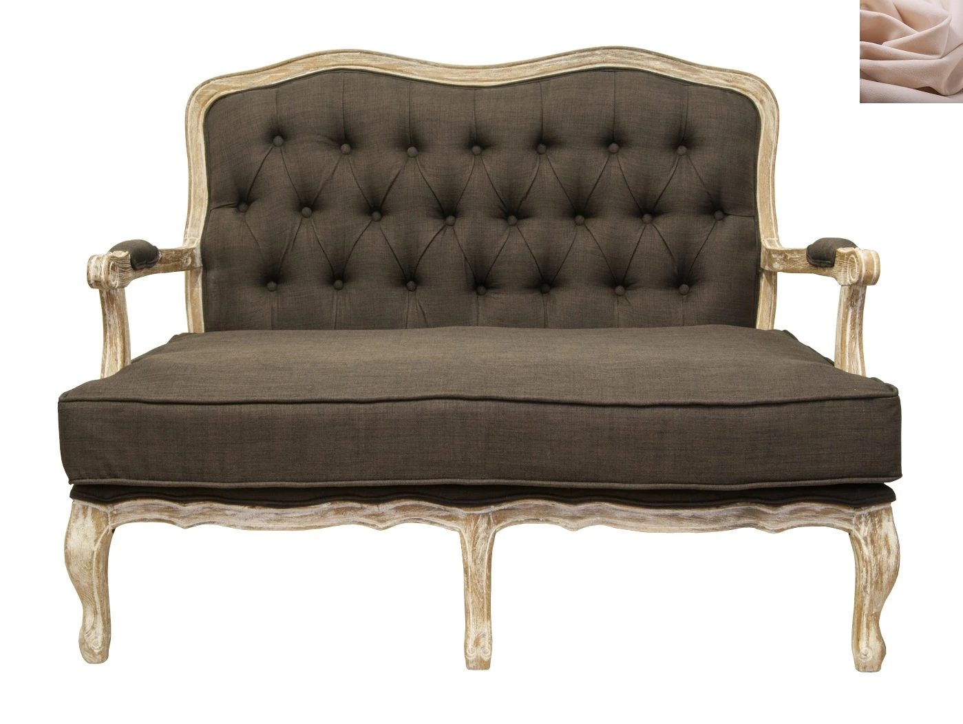 купить Диван модерн прямой Yareli Brown V2 цвет бежевый