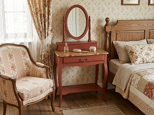 фото Туалетный столик "Леонтина (Leontina)" с зеркалом арт ST9321/3031 в интерьере