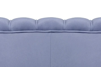 заказать Диван ракушка Pearl Double Blue на черных ножках