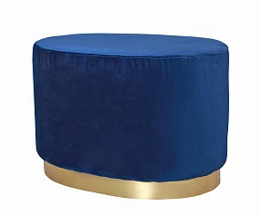 купить стильные Дизайнерский пуф Topper Oval Blue в интернет-магазине