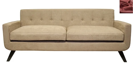 купить Диван скандинавский на ножках Uter красный в интернет-магазине