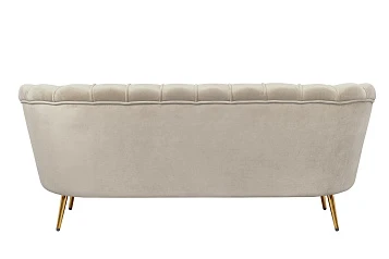 стильный Диван ракушка для гостиниц Pearl Triple Taupe